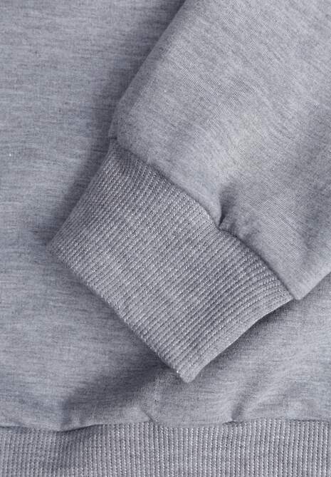 Szara Casualowa Bluza z Bawełną Akko 6
