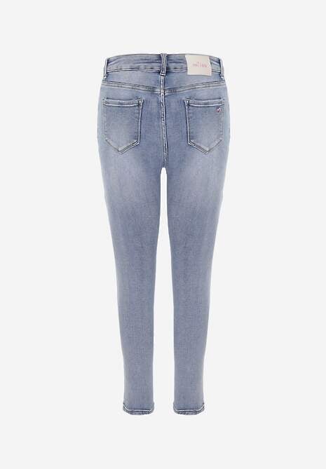 Niebieskie Jeansy Typu Skinny z Bawełny Nevitaes 7