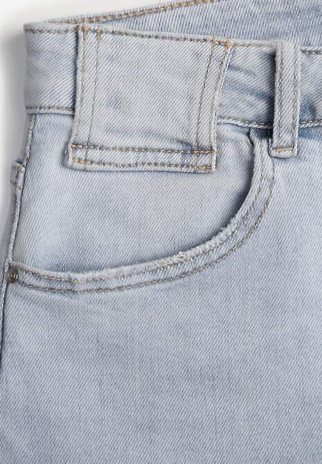Niebieskie Jeansy Mom Fit z Bawełną High Waist Wentren 6