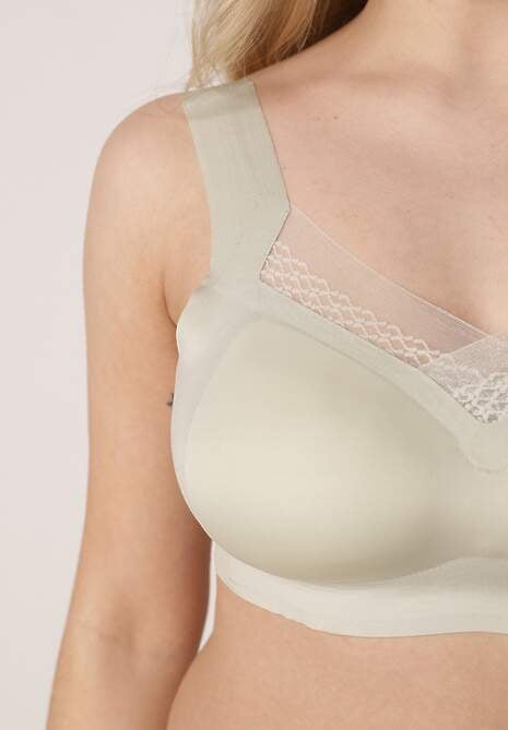 Szary Sportowy Biustonosz z Usztywnieniem Ozdobiony Siateczkową Wstawką Edalissa