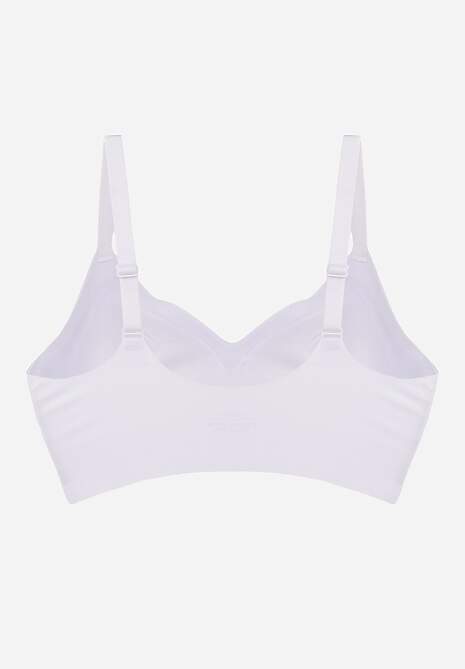 Biały Biustonosz Ozdobiona Przezroczystymi Wstawkami z Usztywnieniem Seanael 6