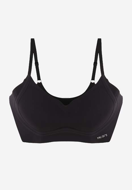 Czarny Elastyczny Biustonosz Bezszwowy Bez Fiszbin Edaelia