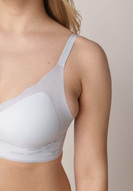 Niebieski Bezszwowy Biustonosz z Usztywnieniem Bez Fiszbin Zeritha