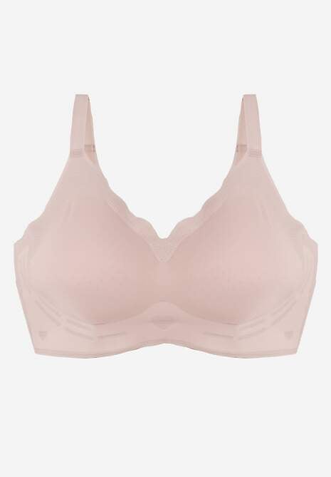 Jasnoróżowy Bezszwowy Biustonosz z Usztywnieniem Bez Fiszbin Zeritha