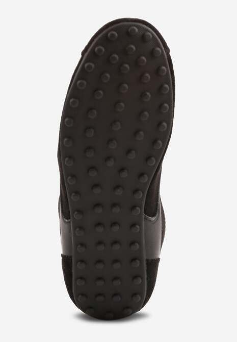 Czarne Sneakersy Kultowe Tenisówki Y2K z Imitacji Zamszu Nerialle 7