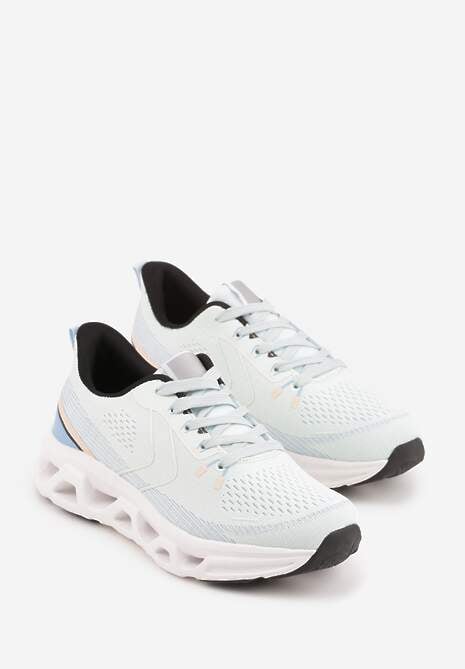 Niebieskie Siateczkowe Buty Sportowe na Podeszwie z Otworami Quilvia 5