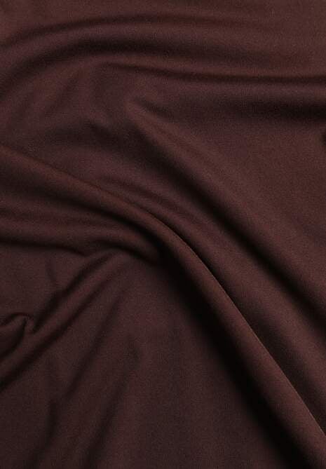 Brązowa Dopasowana Bluzka Typu Longsleeve z Bawełną Moanti 6