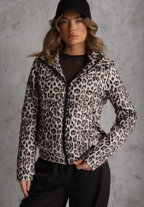 Panterkowa Kurtka z Odpinanym Kapturem Anastaera 4