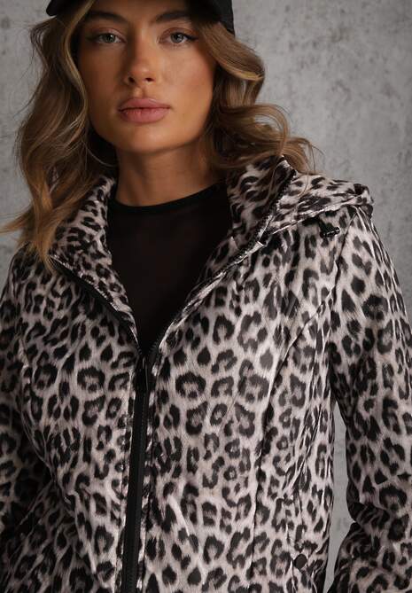 Panterkowa Kurtka z Odpinanym Kapturem Anastaera 5