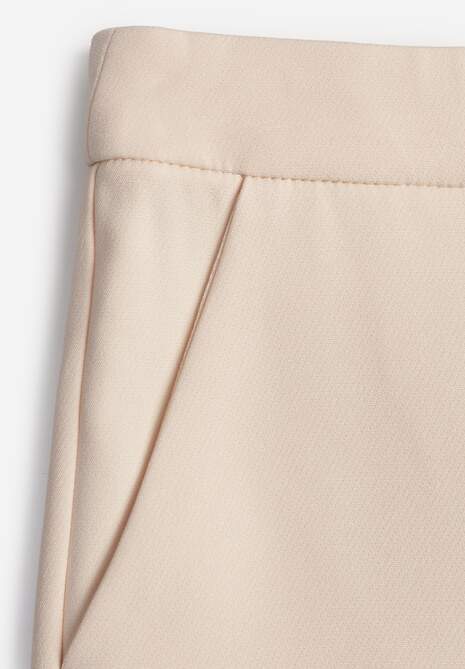 Beżowe Klasyczne Spodnie VICES Garniturowe High Waist Dimaia 6