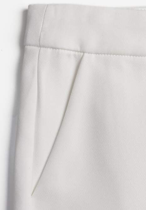 Białe Klasyczne Spodnie VICES Garniturowe High Waist Dimaia 6