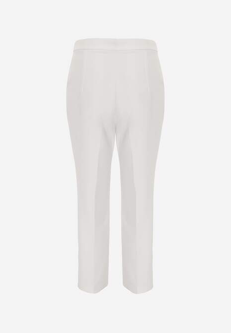 Białe Klasyczne Spodnie VICES Garniturowe High Waist Dimaia 7