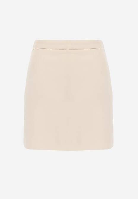 Beżowa Ołówkowa Spódnica VICES w Stylu Basic Fretima 6