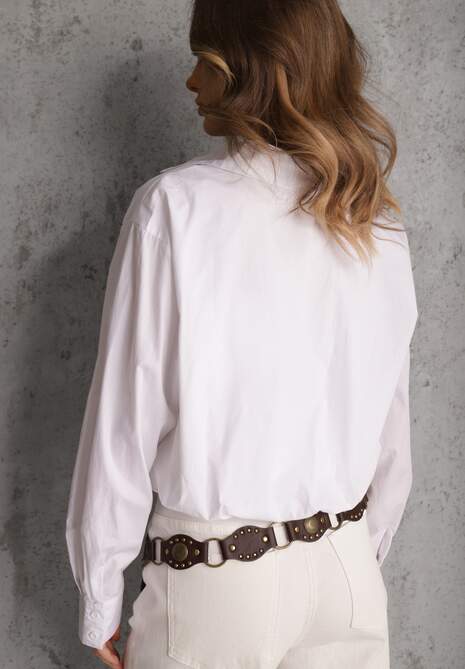 Biała Koszula z Bawełny w Stylu Balloon Oversize Arlelia 6