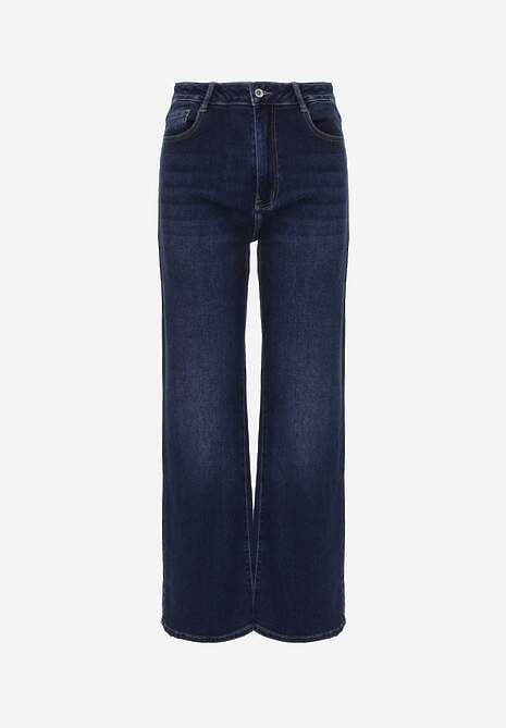 Niebieskie Szerokie Jeansy z Bawełny Vimelsnis 6