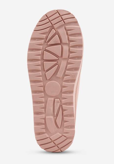 Różowe Śniegowce na Platformie z Niską Cholewką i Haftowanym Wzorem Zivilae 7