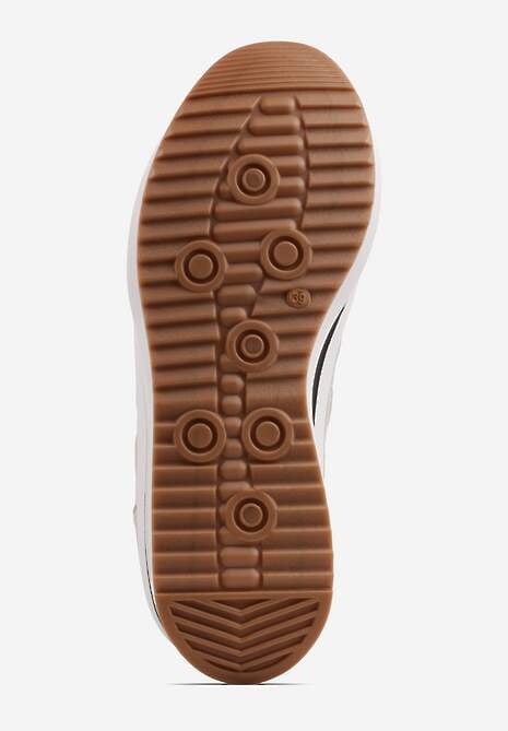 Białe Sneakersy na Platformie z Geometrycznym Motywem Hippiopis 7