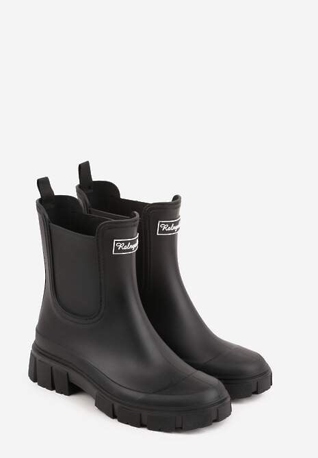 Czarne Kalosze Typu Sztyblety z Antypoślizgową Podeszwą Volenne 5