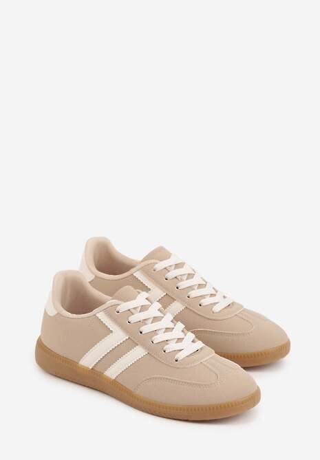 Beżowe Sneakersy Typu Klasyczne Tenisówki Kilice 5