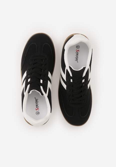 Czarne Sneakersy Typu Klasyczne Tenisówki Kilice 6