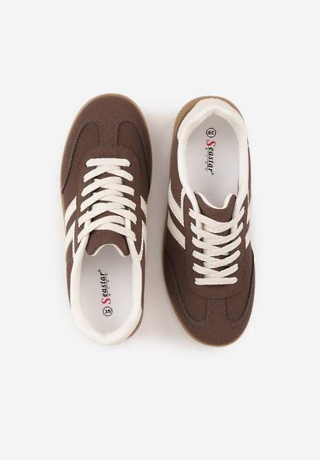 Brązowe Sneakersy Typu Klasyczne Tenisówki Kilice 6