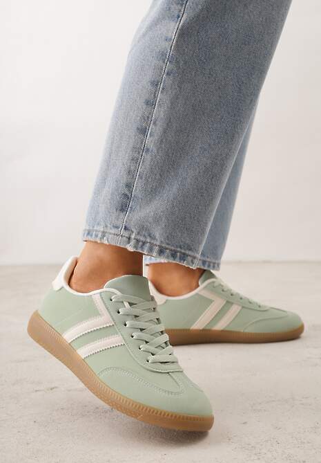 Zielone Sneakersy Typu Klasyczne Tenisówki Kilice