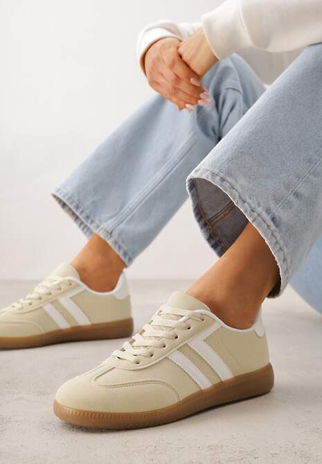 Żółte Sneakersy Typu Klasyczne Tenisówki Kilice