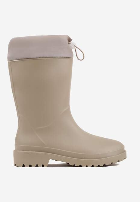 Szare Kalosze ze Ściągaczami przy Cholewce Bastotus 4