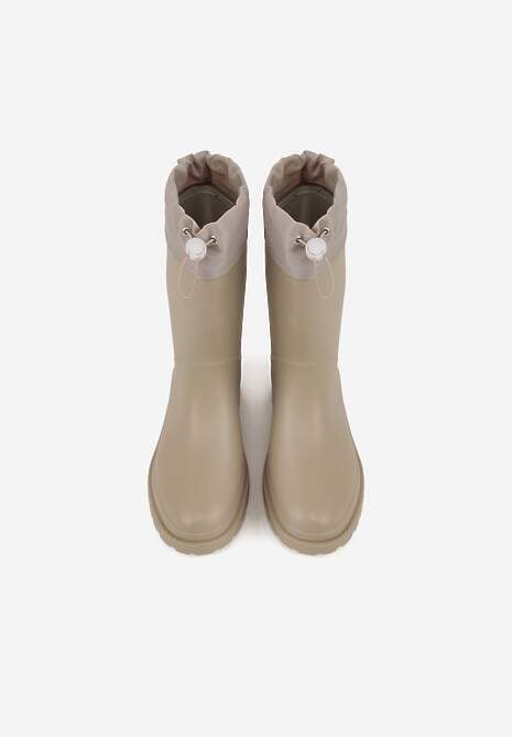 Szare Kalosze ze Ściągaczami przy Cholewce Bastotus 6