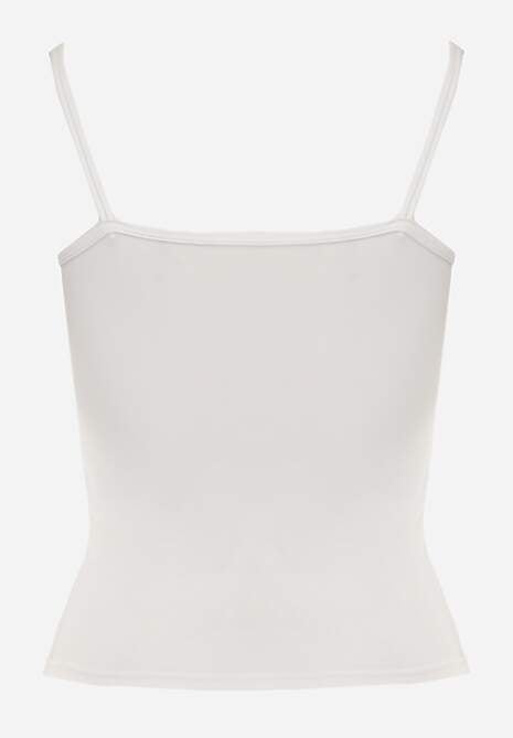 Biały Top z Wiskozy na Podwójnych Ramiączkach Indrea 7