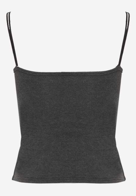 Szary Top z Wiskozy na Podwójnych Ramiączkach Indrea 7
