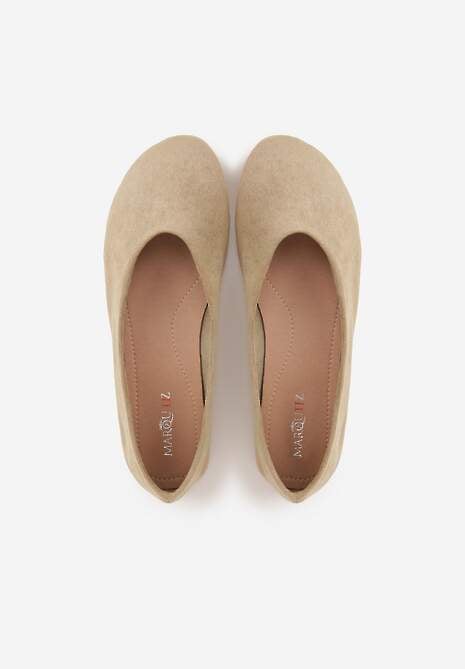 Zielone Balerinki z Imitacji Zamszu w Stylu Basic Saraphiele 6