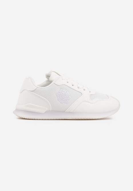 Białe Przeszywane Sneakersy w Klasycznym Stylu Zeosa 4