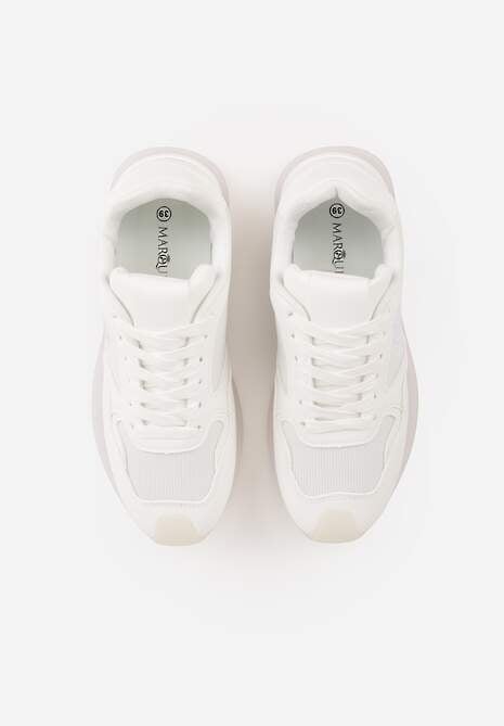 Białe Przeszywane Sneakersy w Klasycznym Stylu Zeosa 6