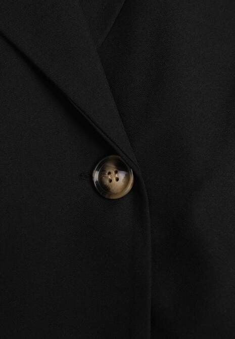Czarna Dwurzędowa Kamizelka Oversize o Garniturowym Kroju Edoriela 6
