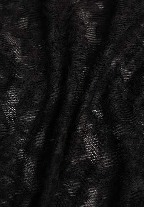 Czarna Bluzka Półgolf z Koronki Dinita 6