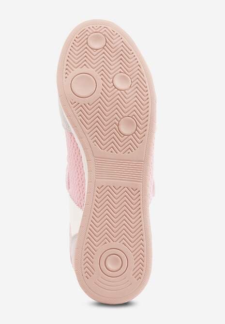 Różowe Tenisówki Typu Sneakeriny Ozdobione Napisem Emirinne 7