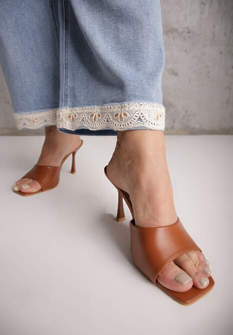 Niebieskie Jeansy z Bawełną i Koronką przy Nogawkach Neathlin 5