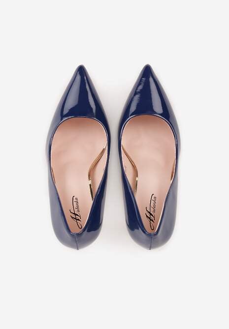 Granatowe Szpilki Cassildi 6