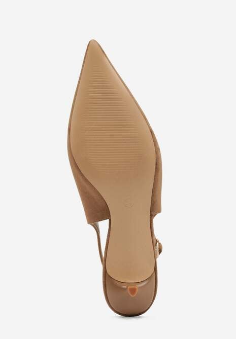 Zielone Sandały Slingback na Szpilce Kaczuszce Vetilia 7