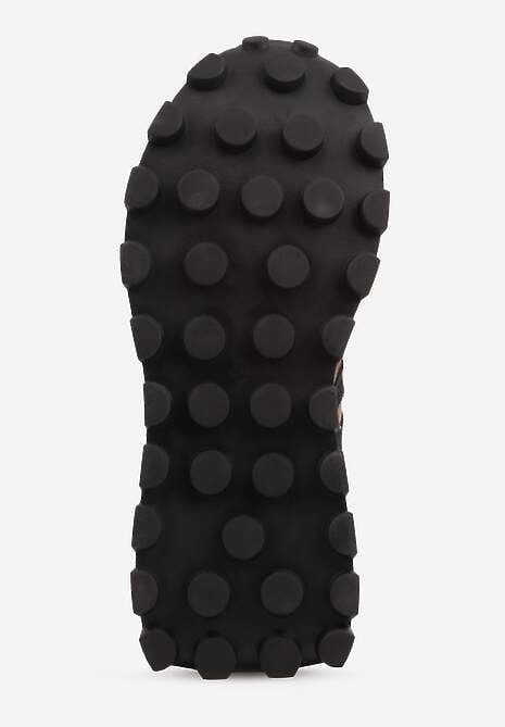 Brązowe Sneakersy na Platformie z Zamszu Naturalnego z Perforacją Zitrina 7