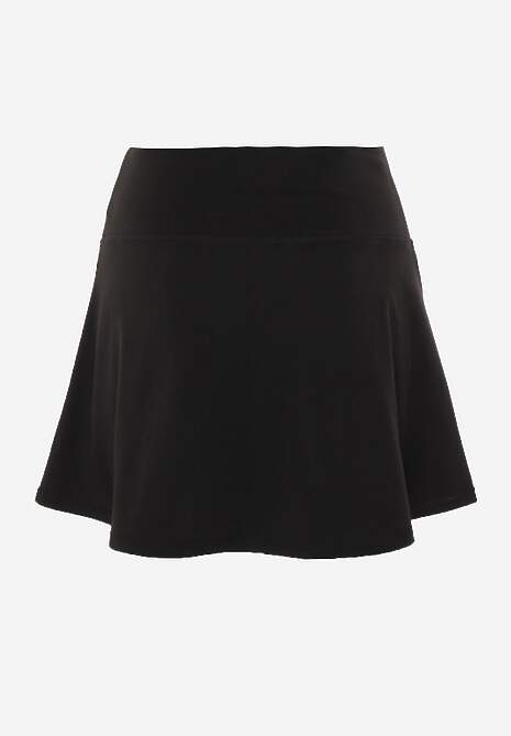 Czarne Tenisowe Spódnico-Spodenki z Elastycznego Materiału Natennia 7