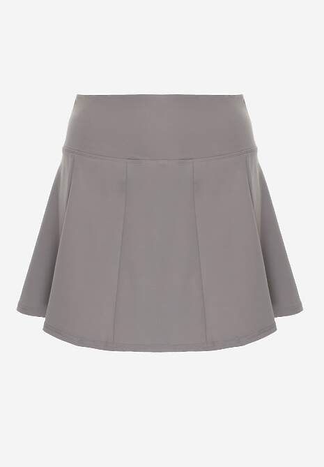 Ciemnoszare Tenisowe Spódnico-Spodenki z Elastycznego Materiału Natennia 6