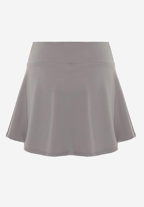Ciemnoszare Tenisowe Spódnico-Spodenki z Elastycznego Materiału Natennia 7