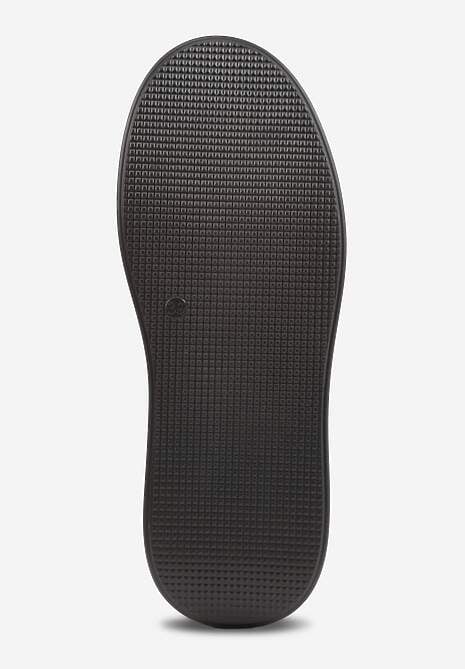 Czarne Sneakersy z Zamszu Naturalnego na Platformie ze Skórzaną Wkładką Rionelle 7