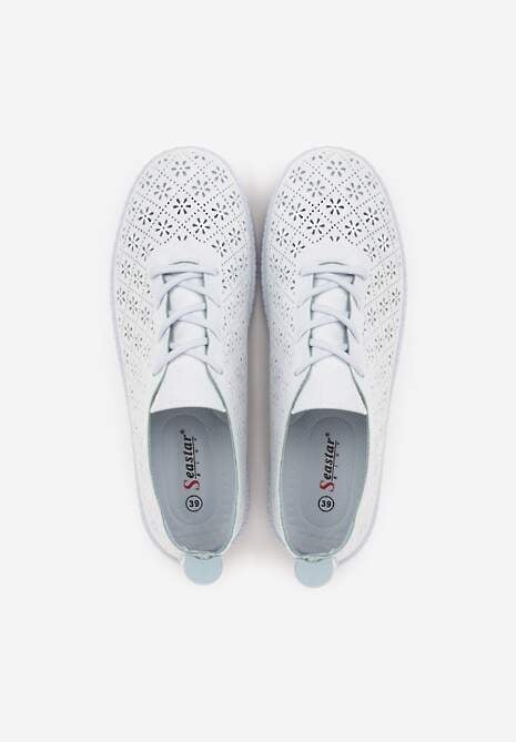 Niebieskie Ażurowe Tenisówki w Stylu Boho Tidira 6