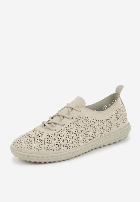 Zielone Ażurowe Tenisówki w Stylu Boho Tidira 5