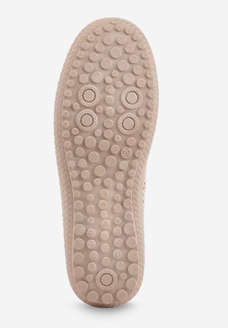 Ciemnobeżowe Ażurowe Tenisówki w Stylu Boho Tidira 7