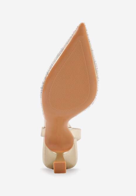 Pantofi cu toc Karenetia Aurii 7