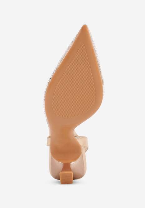 Pantofi cu toc Karenetia Culoarea șampaniei 7
